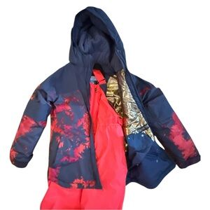 Columbia Ski jacket pants bibs girls sz L